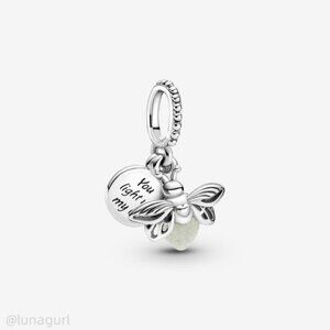 New Pandora Glow-in-the-dark Firefly Dangle Charm